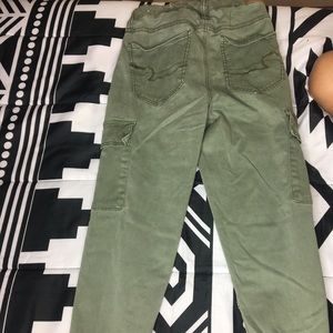 Olive green American eagle jogger jeans